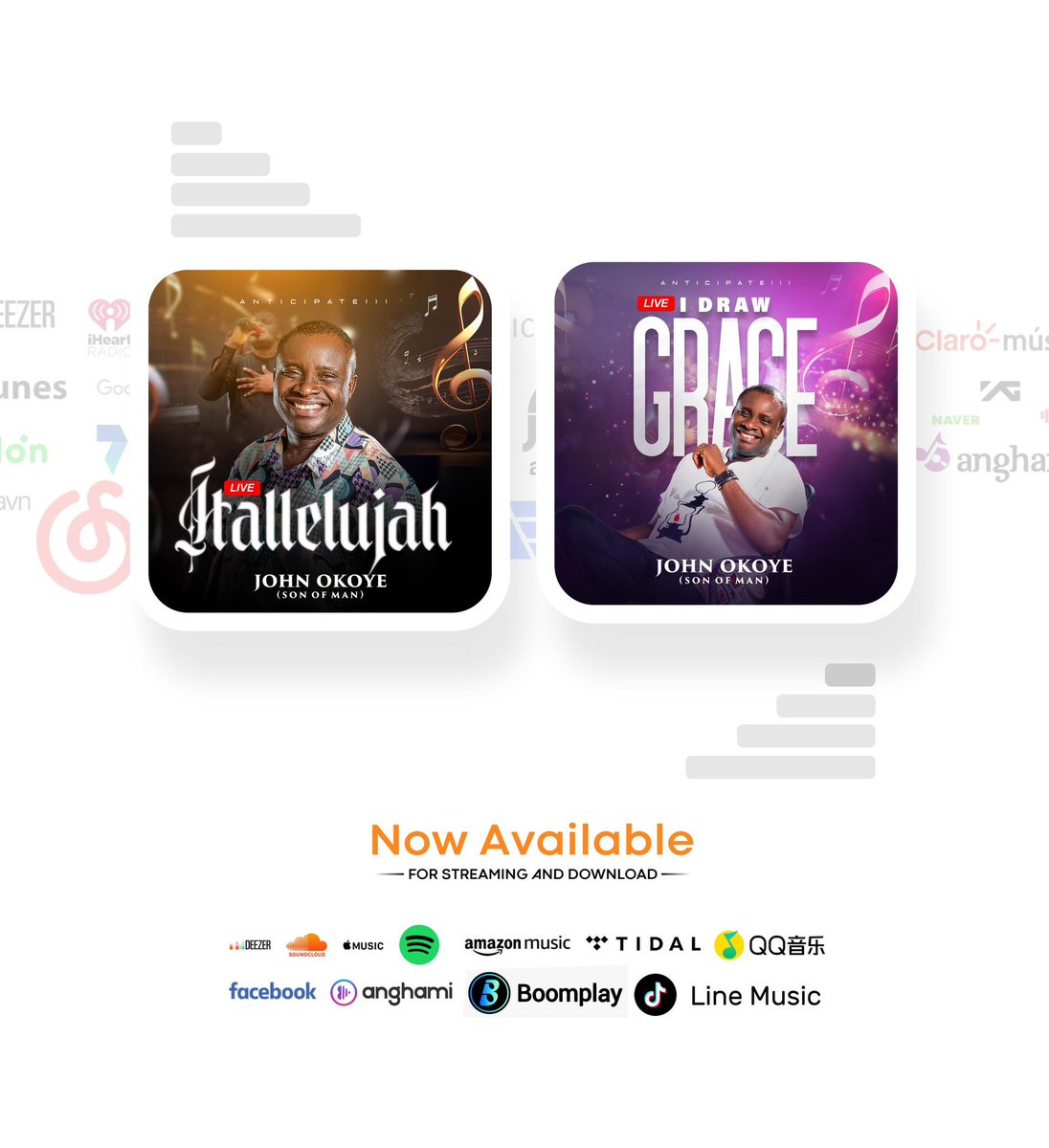 New Sound Alert
 Hallelujah and I Draw Grace are finally here...your playlist will thank you. Stream links below 👇

HALLELUJAH 
push.fm/fl/hallelujah-…

I DRAW GRACE
push.fm/fl/idrawgrace-…

#pantami #SouthernKanuna #TelAviv #RoyalNavy #Kwankwaso #WrestleManiaXL #JapaneseGP