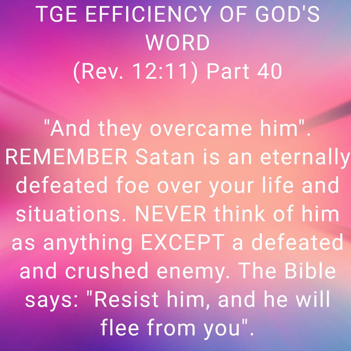 Revelation 12:11 NKJV
"And they overcame him by the blood of the Lamb and by the word of their testimony... "
bible.com/bible/114/rev.…