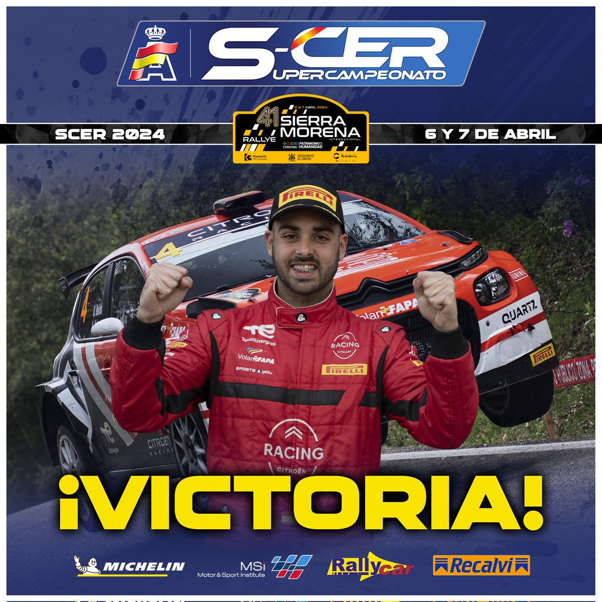 ¡¡ @DiegoRuiloba / Ángel Vela certifican en Córdoba su primera victoria en el @SuperCER_RFEDA !! #SuperCER 🇪🇦