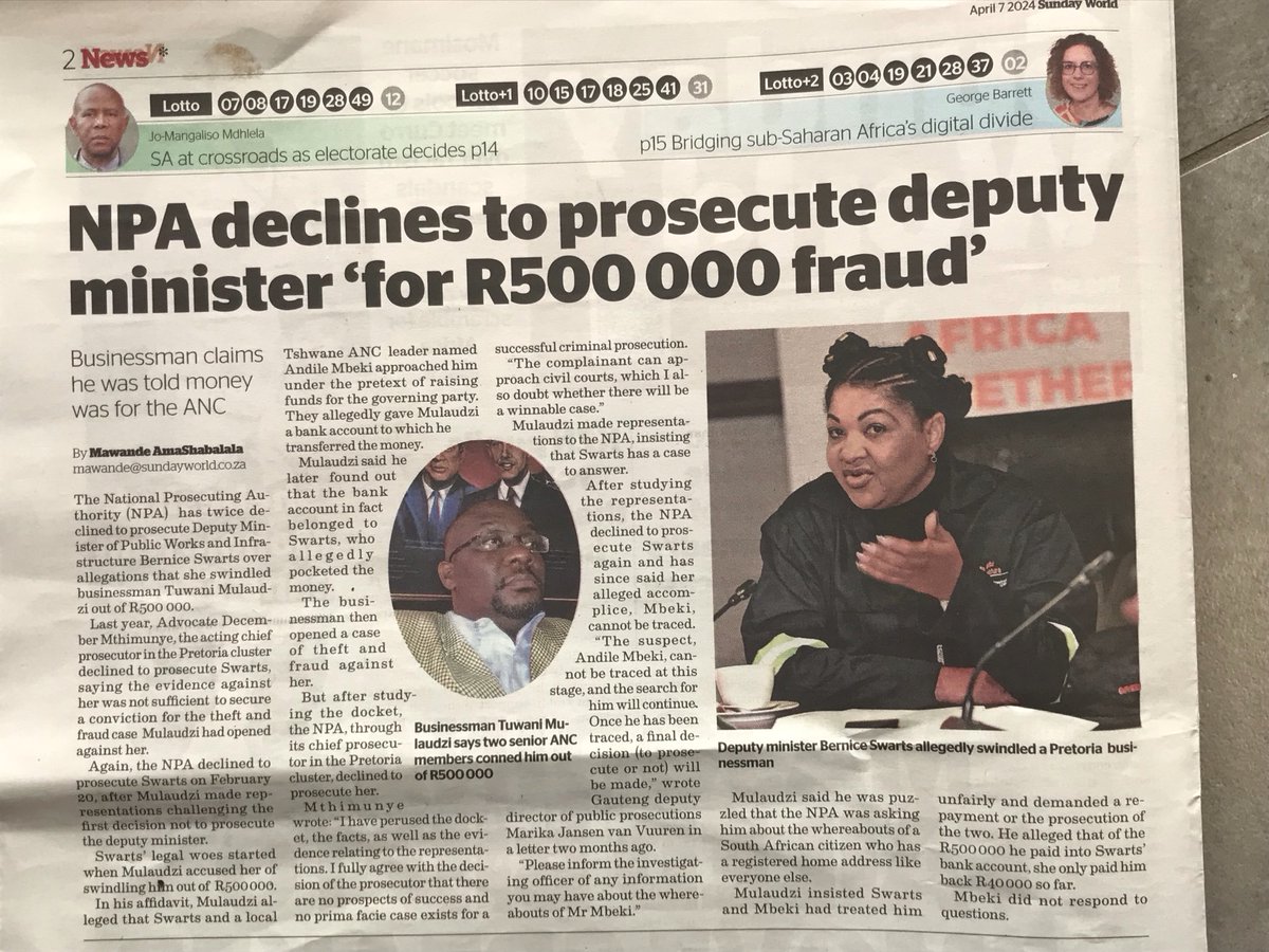 Not surprising given the NPA’s reluctance to prosecute Executive (Cabinet) members of the SA government . Zondo Commission’s findings have been buried because it fingers some of them.