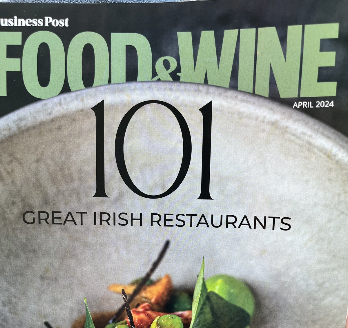 So delighted to be included in Food and Wines 101 great Irish restaurants!!!! We are blown away, thanks @gnelis @foodandwine @JordanMooney_ @GlassOfRedWine @Shirleytdr @vanessafitz2