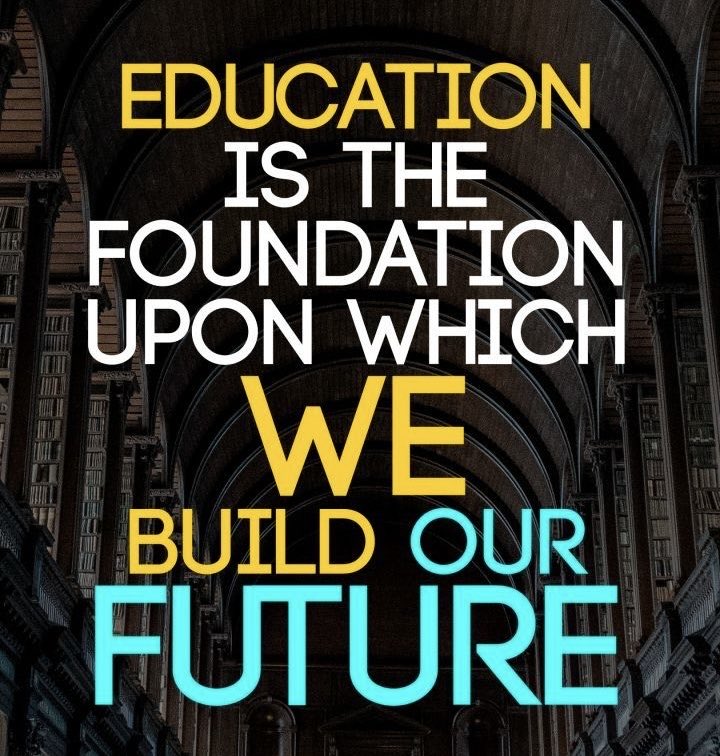 EDUCATION IS THE FOUNDATION UPON WHICH WE BUILD OUR FUTURE

#education #teachers #leadership #sped #autism #edtech #teachertwitter