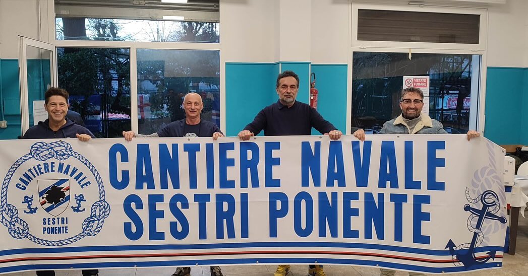 Un nuovo club si aggiunge nel cammino per rendere sempre più blucerchiata la città: il #Sampdoria Club Cantiere Navale Sestri Ponente, nato dall’idea di un gruppo di tifosi della Sampdoria dipendenti della Fincantieri di #SestriPonente. LEGGI TUTTO --> facebook.com/10006370594474…