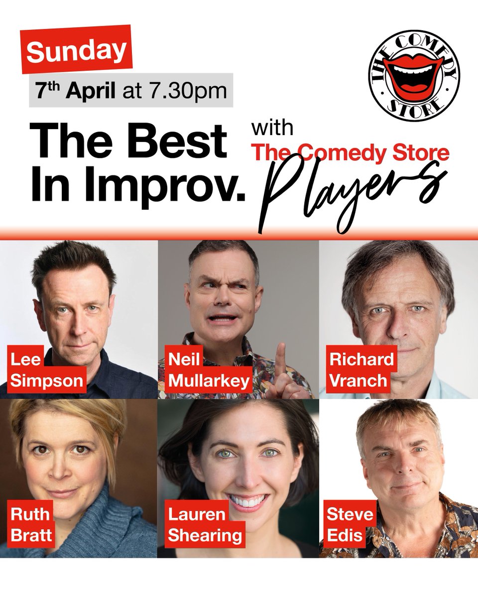 Expect lightning-quick reactions and world-class silliness with The Comedy Store Players tonight!