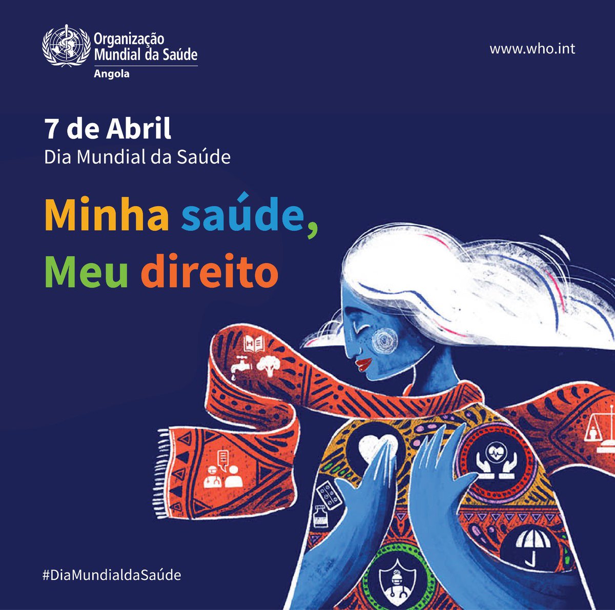 Feliz #DiaMundialdaSaúde!

Durante mais de sete décadas, a Organização Mundial de Saúde (OMS) permanece empenhada em garantir que todos, em todo o lado, estejam seguros e saudáveis e possam aceder aos serviços de saúde de que precisam, quando e onde precisam. #worldhealthday2024