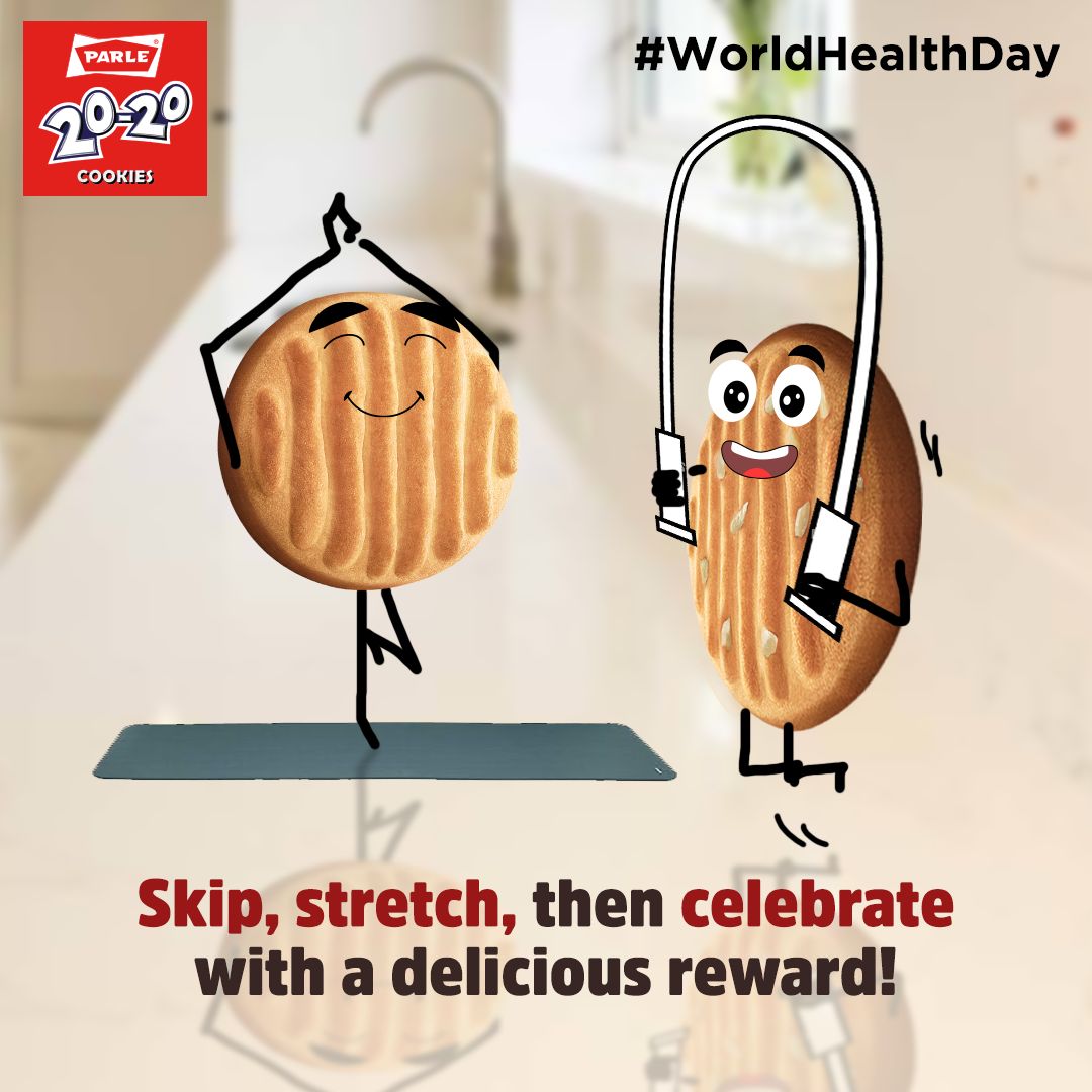 Fitness goals: achieved! Reward system: activated. #Parle2020Cookies #parlefamily #parleproducts #2020cookies #cashewcookies #buttercookies #Parle2020 #viral #trends #topicalspot #momentmarketing #worldhealthday