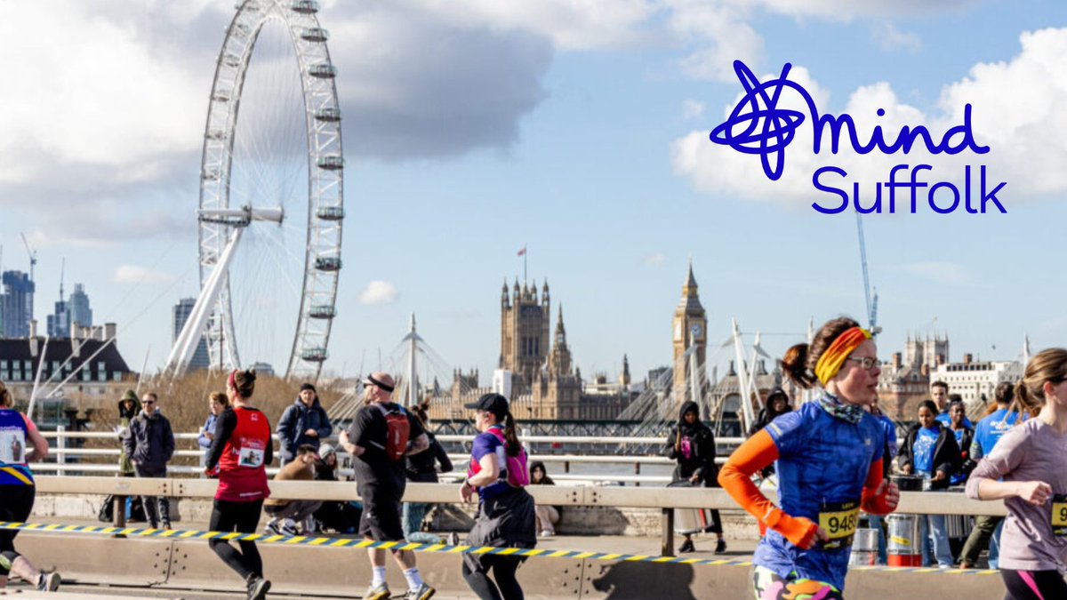 Best of luck to everyone running the London Landmarks Half Marathon today! 🏃 And a special thank you to our supporters running in aid of Suffolk Mind. 🩵 #LondonLandmarksHalfMarathon #MentalHealth #SuffolkMind #HalfMarathon