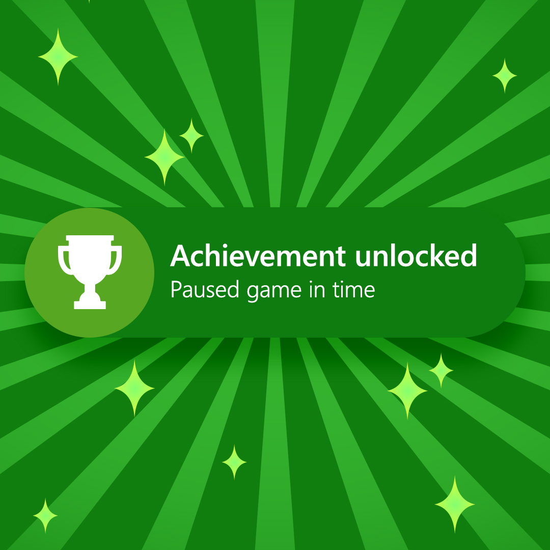 What is that one achievement that should be included in gaming?

Here's mine: Paused game in time! 💪 

#Xboxza #XboxSouthAfrica #xboxgaming