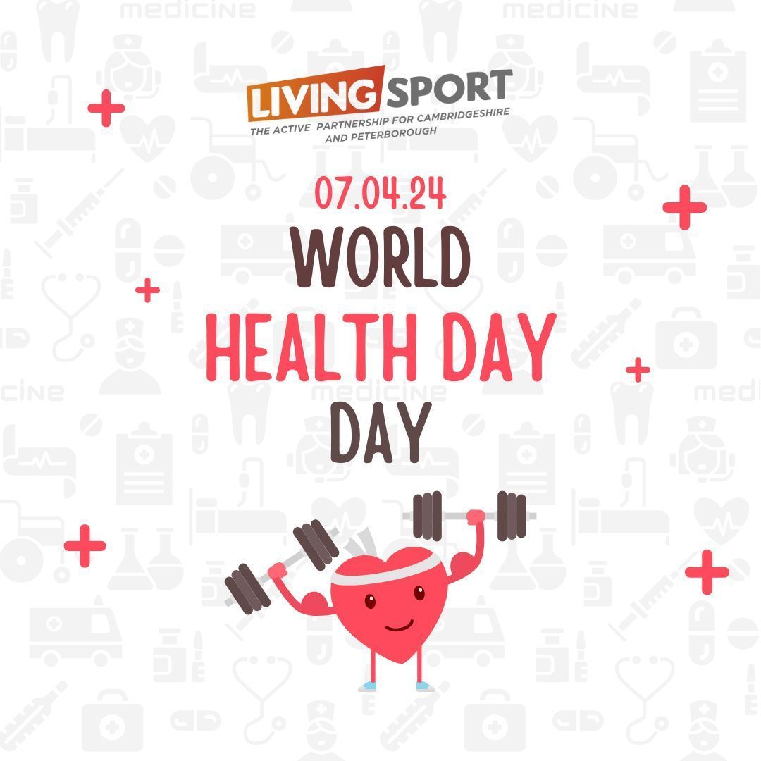 Happy #WorldHealthDay! ❤️‍🩹 We are dedicated to improving the lives of people in our county by promoting best health practices and encouraging movement in a way that suits everyone. Let’s thrive together in making health our number one priority. 💪 @HealthyYouCP @NHSCambs