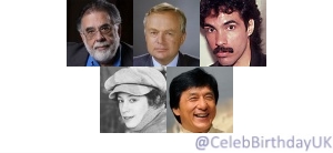 April 07 Happy birthday today to Francis Ford Coppola Martyn Lewis John Oates Janis Ian @therealjanisian Jackie Chan @EyeOfJackieChan 1/2