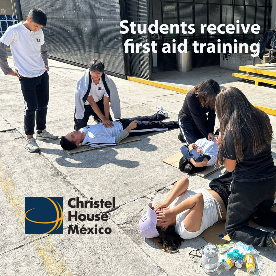 As part of their science classes, students at Christel House Mexico learned health basics on CPR and other first aid training. #beprepared #firstaid #changinglifeoutcomes #morethanaschool