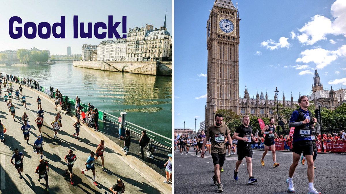 It's a double whammy today! Best of luck to everyone running the Paris Marathon and the London Landmarks Half Marathon this weekend, especially our wonderful runners taking part as Team Dorothy House! 🙌 #LondonLandmarksHalf #ParisMarathon #RunningCommunity