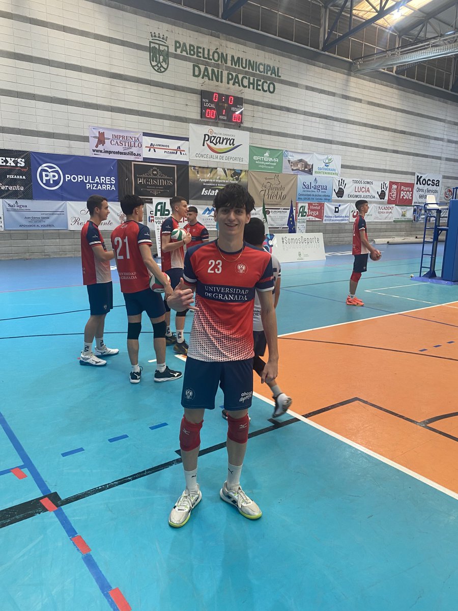 Último día en el Campeonato de Andalucía Junior Masculino en Pizarra! comienza ya el 3º y 4º puesto entre Universidad de Granada y C.V.Fuentes. 
A las 12:00 la final Costa del Voley-Mintonette Almería
<a href="/FAVB_/">FAVB</a> <a href="/diputacionMLG/">Diputación de Málaga</a> <a href="/DeportesDipMlg/">Diputación de Málaga es Deporte</a> <a href="/TurismoAND/">Consejería de Turismo y Andalucía Exterior</a> <a href="/DeporteAND/">Andalucía es Deporte</a>