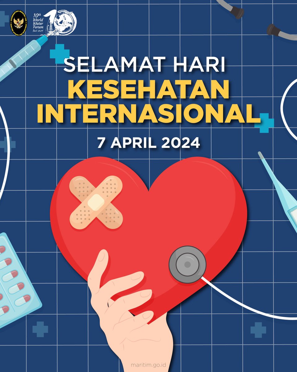 Selamat memperingati Hari Kesehatan Sedunia 2024, #TimMarves Sejak 1948, setiap tahunnya, tanggal 7 April ini menjadi momentum bagi masyarakat dunia untuk mengingat kembali komitmen kesehatan sebagai hak asasi manusia yang fundamental #TimMarves