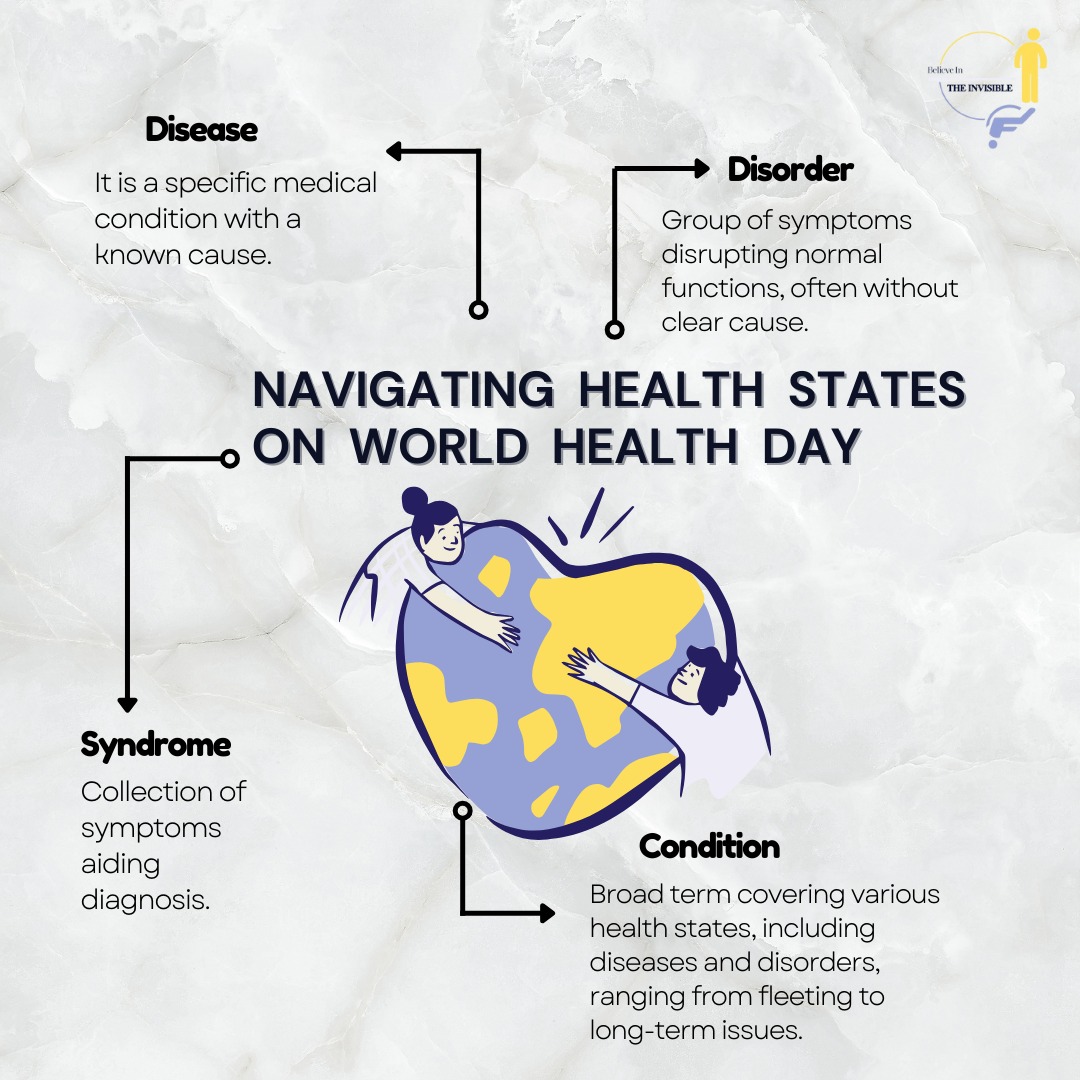 Today, on #WorldHealthDay, let's shine a light on the importance of understanding & supporting those with #InvisibleDisabilities. From managing #diseases, #conditions and #disorders to coping with often unseen symptoms, let's foster #empathy & #inclusivity to #LeaveNoOneBehind.