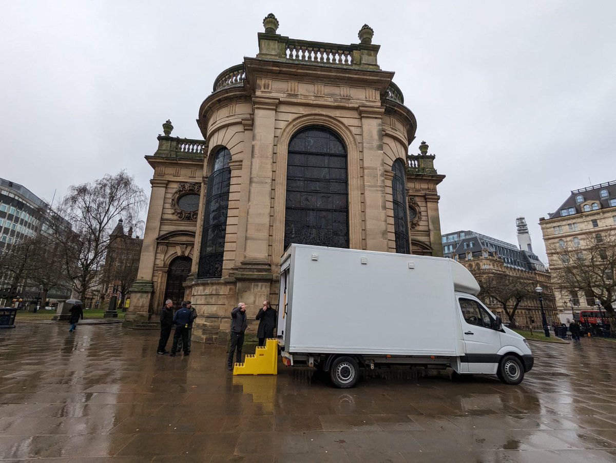 Here's our new shower van which we have bought and converted thanks to all your donations and grants! We are so grateful. We begin our drop-in Birmingham showers from St Philip's Cathedral this Tuesday 9th April, from 9am - 2pm. Towels and some essentials provided! <a href="/BigIssue/">Big Issue</a>