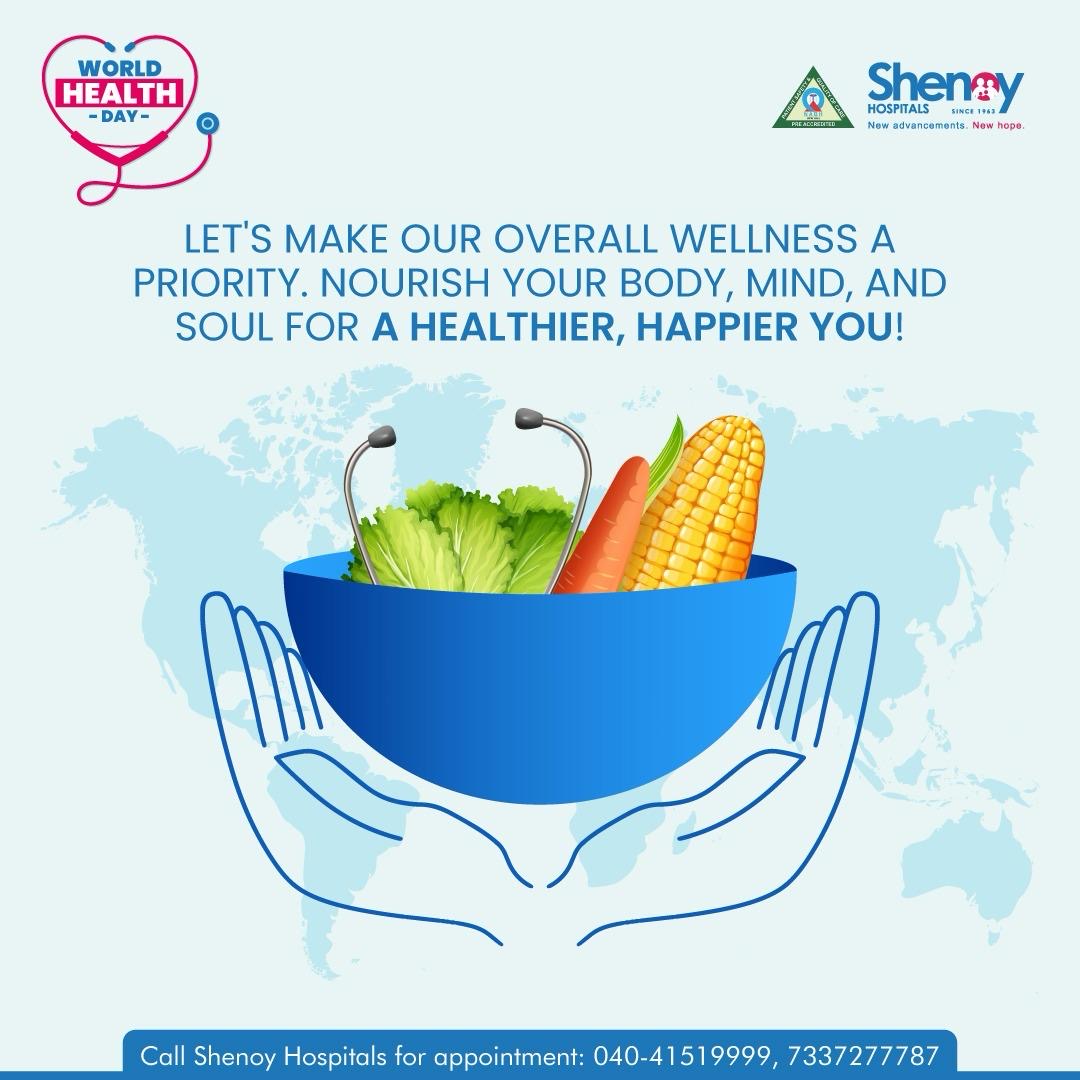 On this World Health Day, let’s prioritize our well-being by making healthy choices, staying active, and promoting healthcare access for all. 

#WorldHealthDay #healthcoach #foodstyling #healthcareforall #healthylifestyle #healthyfood #shenoy #shenoyhospitals