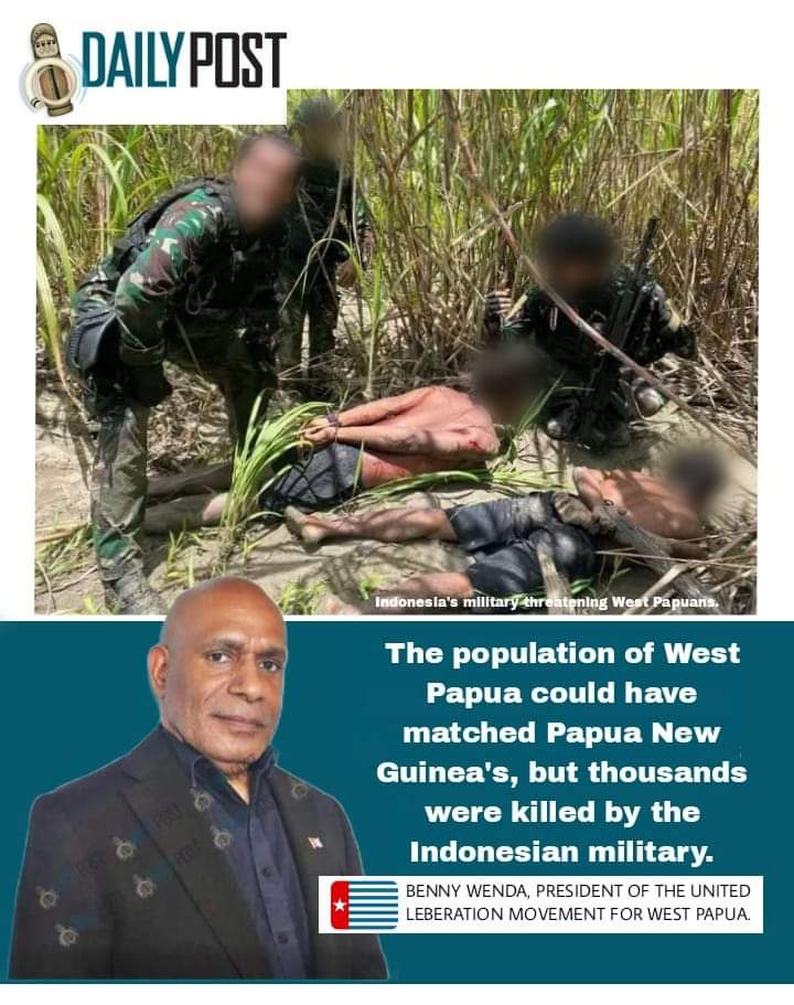 Benny Wenda, the President of the United Liberation Movement for West Papua (ULMWP), stated during an exclusive interview with the Daily Post on the 5th of this month that in 1970, the populations of Papua New Guinea (PNG) and West Papua were the same.

However, the population of