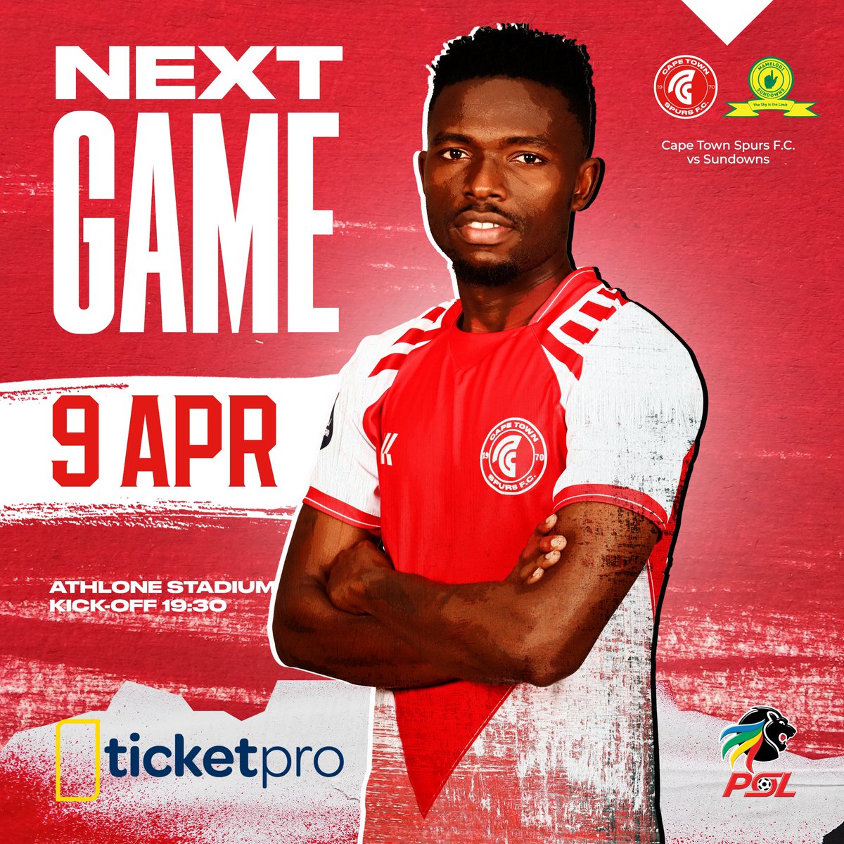 Cape Town Spurs vs Sundowns Athlone Stadium 🏟️ Tuesday, 9 April 2024 - 19:30🕒 Tickets available on Ticketpro 🎫 Link 🔗 ticketpros.co.za/portal/web/ind…