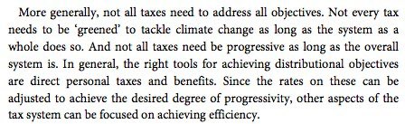 Listen to the Mirrlees Review: what matters is how progressive the system is *overall*.

If you assess individual policies on their progressivity, like here, you will sacrifice efficiency and end up with a system that makes us much poorer overall, including people at the bottom.