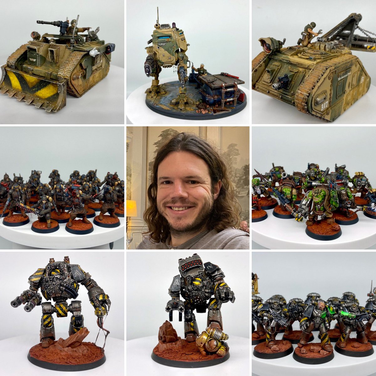 It’s been 18 months since I did an Artist vs Art post. So, hello! This is me, Jake, along with some of my models completed over the last six months. #artistvsart #artistvsart2024 #astramilitarum #imperialguard #warhammer40k #40k #wh40k #warhammer #WarhammerCommunity #ironwarriors