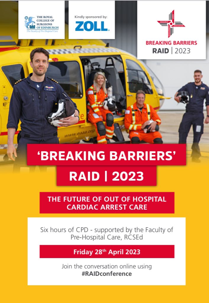 The talks from this @EAAARAID @EastAngliAirAmb event are still #FOAMed ⭐️ ➡️ eaaa.org.uk/our-work/clini… #phcc #rosc