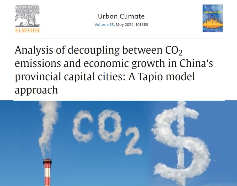 This recent analysis shows that most Chinese provincial capital cities achieved certain levels of decoupling until 2019. However, some cities failed to maintain their decoupling status during the pandemic.
Details: lnkd.in/g3pRU7gG
#economicgrowth #co2 #climatemitigation