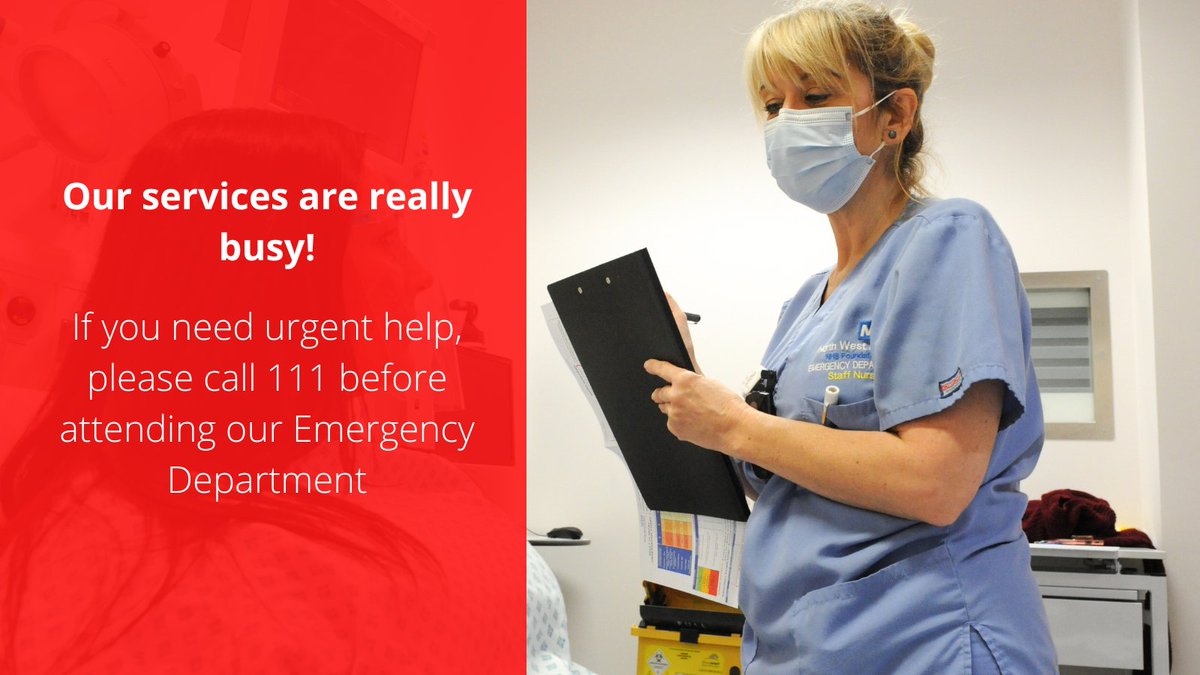 It's a very busy Sunday morning at Peterborough City Hospital - so please seek advice from the experts at the NHS 111 service before attending hospital for emergency care today. Patients with non life-threatening conditions will, unfortunately,  have longer waits for treatment.