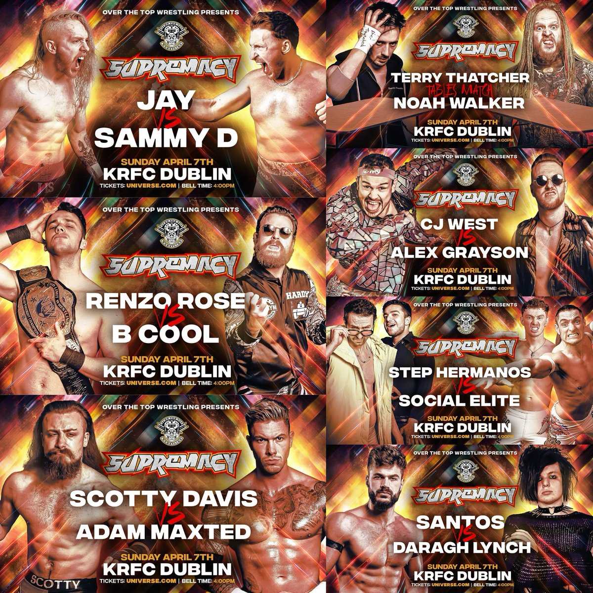 The Road To #ScrapperMania Starts at #Supremacy TODAY April 7th KFRC #Dublin 🎟️ TICKETS 🎟️ universe.com/supremacy #OTT