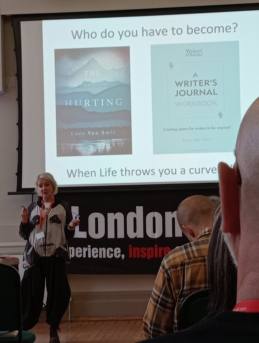 amscribbler's tweet photo. "You don't learn from your experience, you learn when you reflect on it."--wise words from @Lucyvansmit at #LondonSWF https://t.co/z7tfXRiZy6