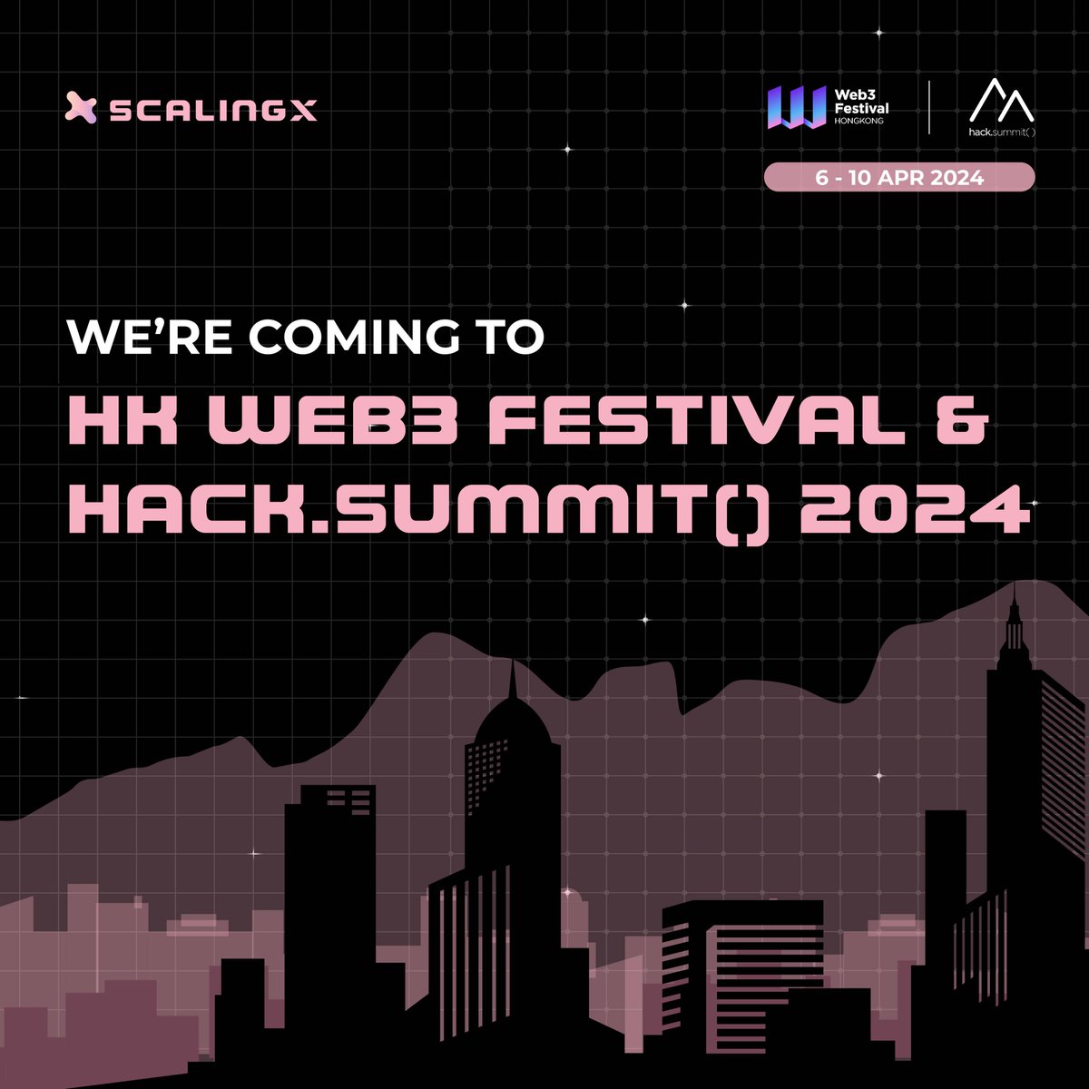 What's up #BUIDLers 😎 #ScalingX team is all geared up for #HKWeb3Festival & #HackSummit2024 🇭🇰 If you see us around the conference or site events, don't hesitate to stop by and chat with us 🚀