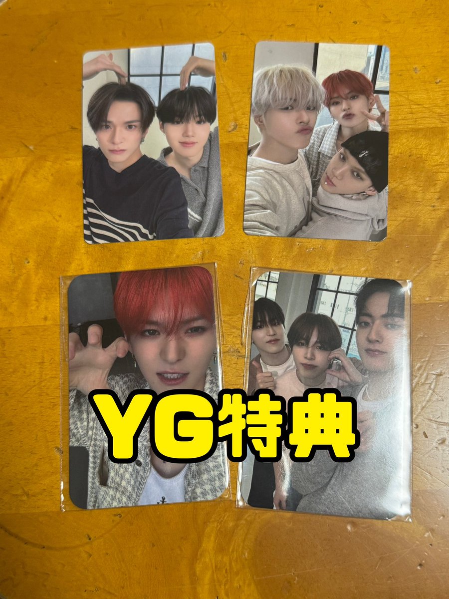 jun_kyu0909's tweet photo. treasure シーグリ交換

求  写真3、4枚目💕以外のジュンギュ
YG特典はヨシ→ジュンギュ
ユニット→ジフギュでの交換希望です。

譲 写真1、2枚目のもの(YG特典と書いてあるとこの2枚分は同種交換希望です。)

 #treasure交換 #Treasure譲 #treasure求 https://t.co/d0BHk9QM3X