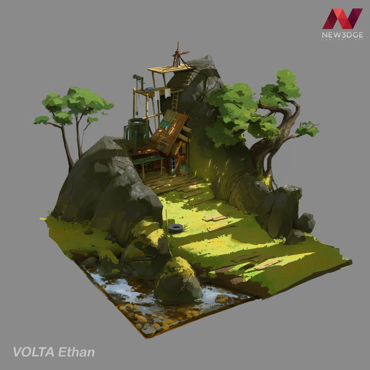 NEW3DGE's tweet photo. Here's a diorama of a natural environment in daylight created by our 1st year student Ethan Volta.
Great lighting and the final result is beautiful.
Congratulations Ethan! 

#new3dge #artschool #diorama #environment #environmentdesign #envirodesign #lighting #artwork #studentwork https://t.co/qzL76PSrP9
