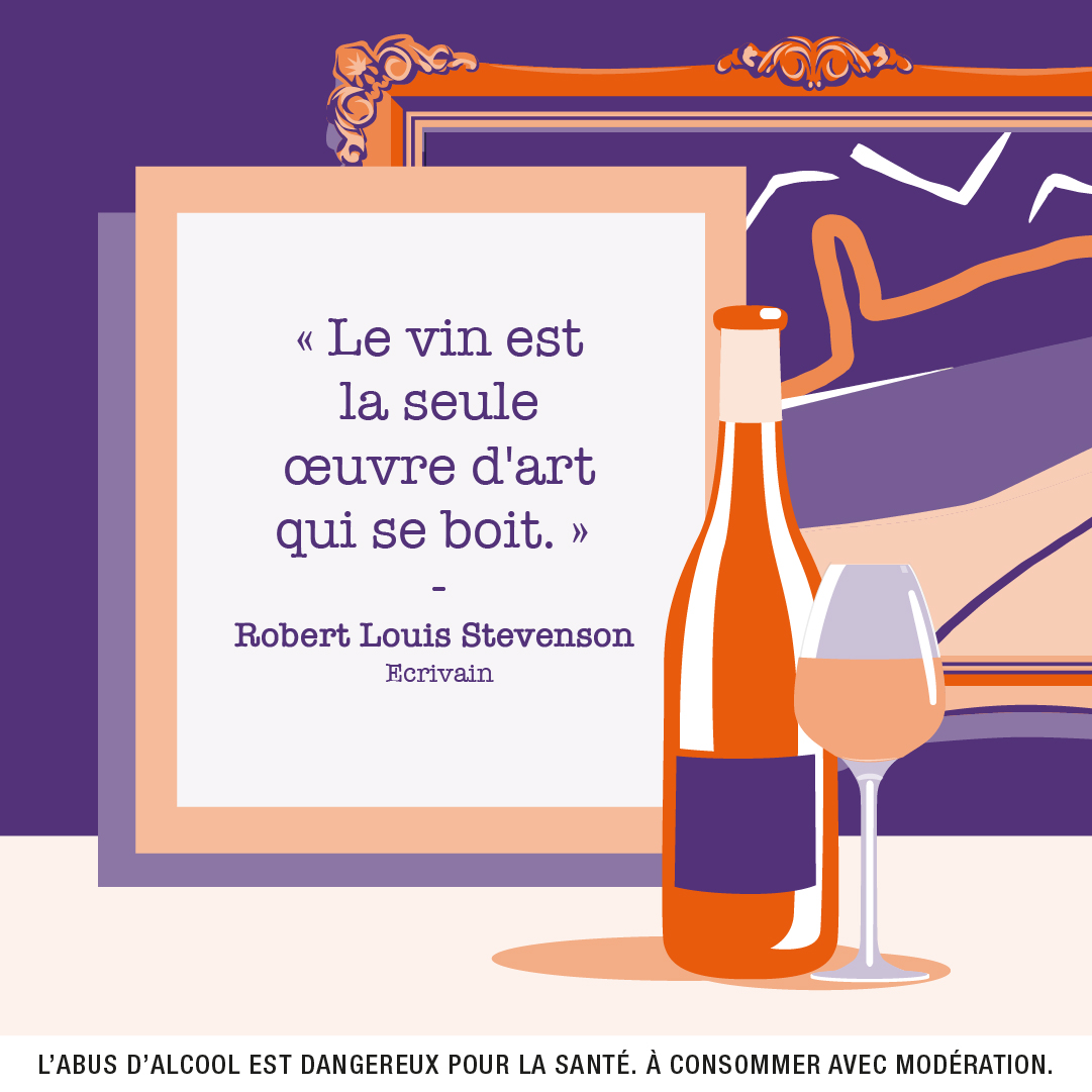 'Le #vin est la seule œuvre d'art qui se boit.' 🖼️ Robert Louis Stevenson