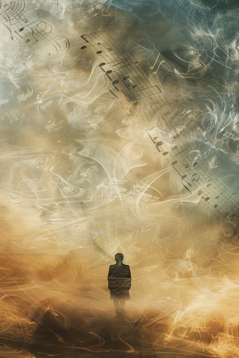 ahha1963's tweet image. Notes of the Ethereal Mist

#surrealisticart #musicalabstraction #solitaryfigure #notationsasmist #otherworldly #independence #detachedrealm #isolatedambience #hauntingmelodies #dreamscapefantasy #aiart #AIArtwork #AIArtCommuity #midjourney