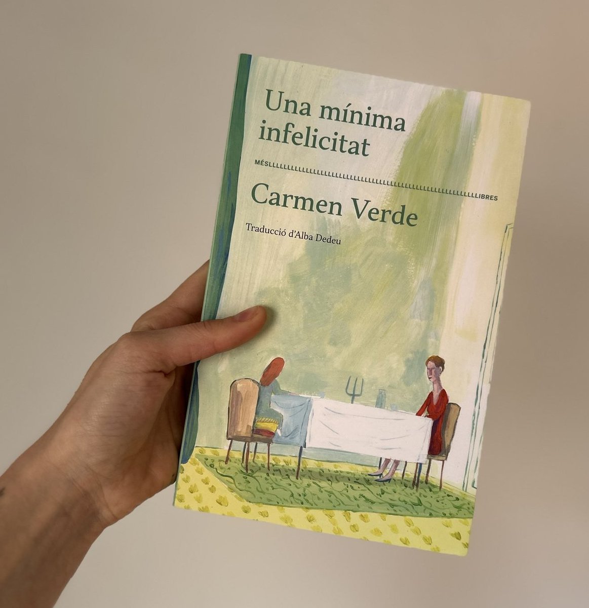 «Passa poc que recomani un llibre amb tanta convicció. Avui és una d'aquestes vegades.» Paula Valls ha llegit la primera novel·la de Carmen Verde, #UnaMínimaInfelicitat —gràcies, @pvallsb! 💚 #MésLlibres #MésBonesHistòries