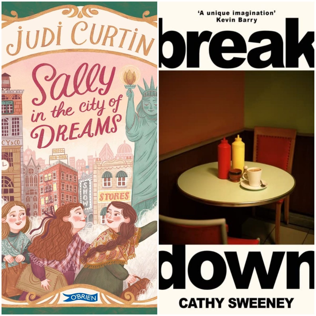 Day 7 of #ReadIrishWomenChallenge24
A book with a fresh start. For the grownups 'Breakdown' by Cathy Sweeney and for MG readers 'Sally in the City of Dreams' by Judi Curtin. @judi_curtin @wnbooks @OBrienPress @DubrayBooks @IrishKidsBooks