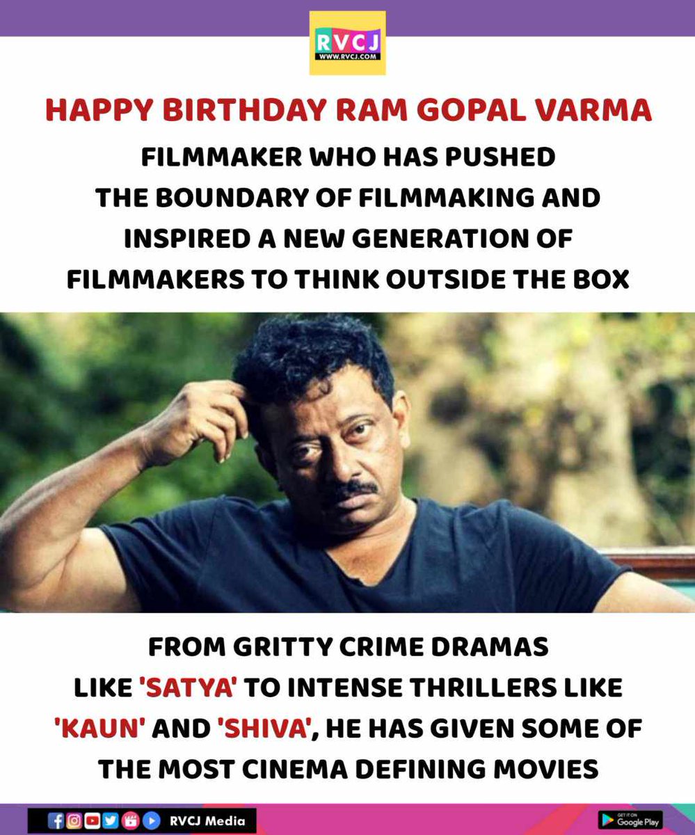 Happy Birthday Ram Gopal Varma

#ramgopalvarma @RGVzoomin