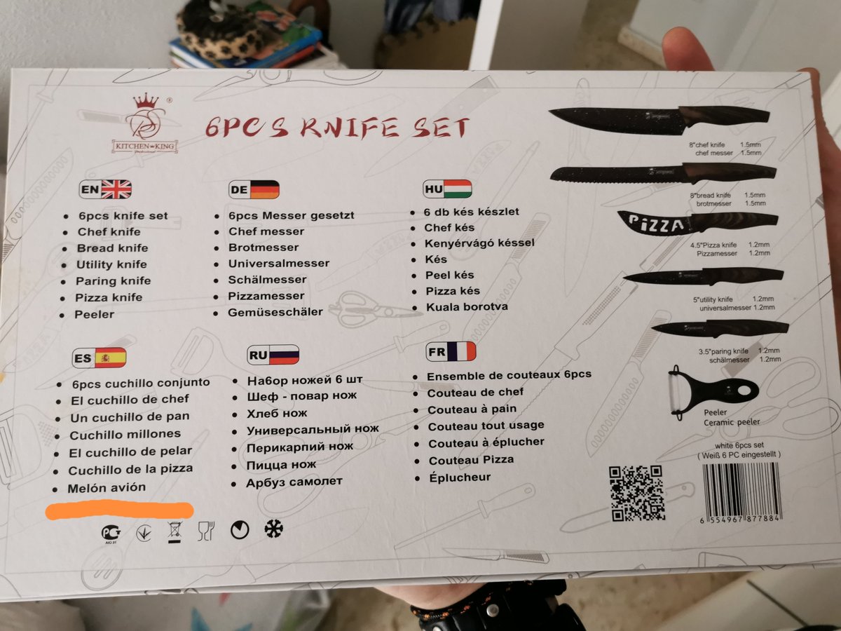 Me he comprado estos cuchillos, vale.
Pero no soy capaz de localizar el "melón avión" y no quiero usarlo mal, no sea q se me vaya a estropear cortando por ejemplo: sandía en el barco o papaya en el tren. Ideas?