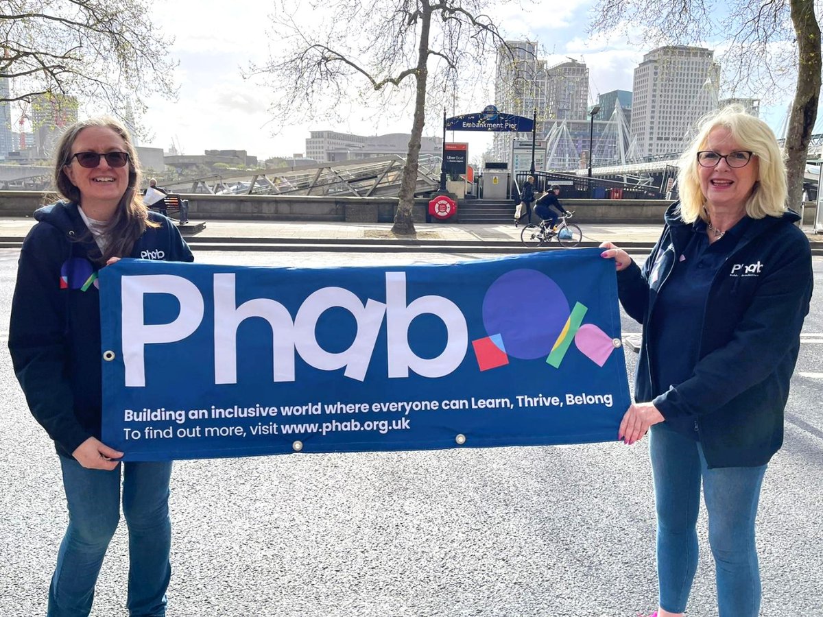 #LondonLandmarks Runners, good luck! The Phabulous Janine & Sue will be cheering you on today, as well as Phab’s Chair Julia Giles who is also shouting from the side lines! 🏃📣👏 Check out all our challenge event events below. 👇📲 phab.org.uk/run-for-phab/ #LondonLandmarks2024