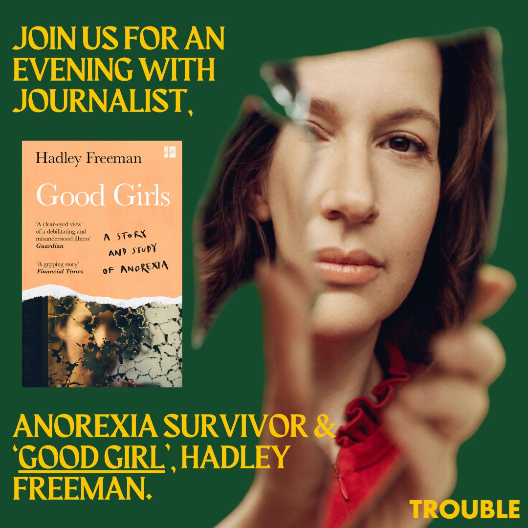 'Boys like girls with curves on them' - and other ridiculous things society tells young women. Hadley will join us on the 12th of April to talk about the trigger that sparked her illness. thetroubleclub.com/events/good-gi…