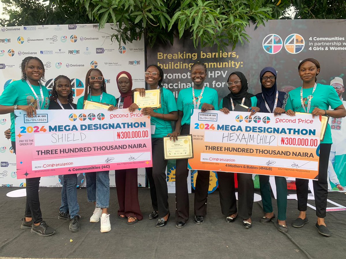 okhesomi's tweet photo. A Mind-blowing experience that ended in many wins!🤩🥰😇. We were the First Runner-ups, we won the Peer Choice Award and lastly, we qualified for the next stage- The Bootcamp!
Thank you 4Communities❣️
#TeamShield
#OAUtwitter
#Megadesignathon 2024 https://t.co/fwKMYO4VsR