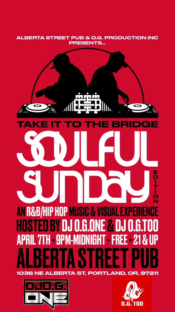Tonight at <a href="/albertastpub/">Alberta Street Pub</a> with <a href="/djogone/">Dj O.G.ONE</a> and @Natejofficial  FREE