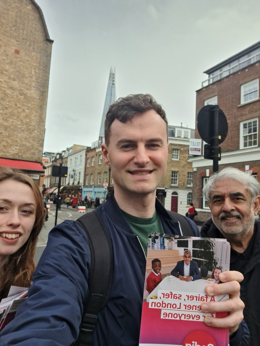 Great to hear lots of support for @SadiqKhan and @LabourMarina yesterday - in Chaucer in the morning, and Bermondsey in the afternoon 🌹