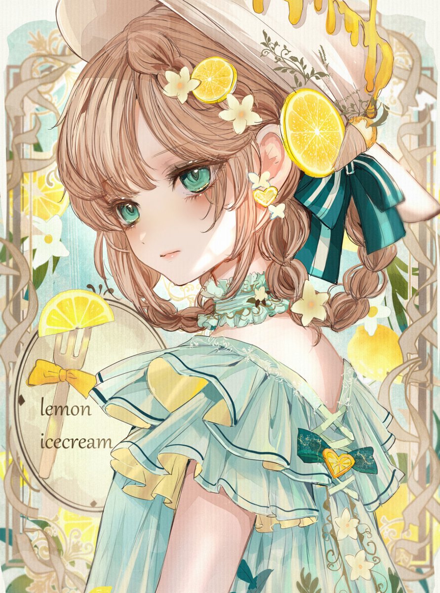 イラスト　原画　「レモンとウクライナの娘」 イラスト 原画 「レモンとウクライナの娘」 レモンさん (@remon