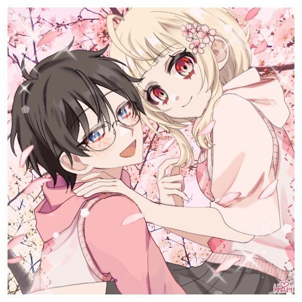 딸래미 모르는 청년과 꽃놀이 보내기