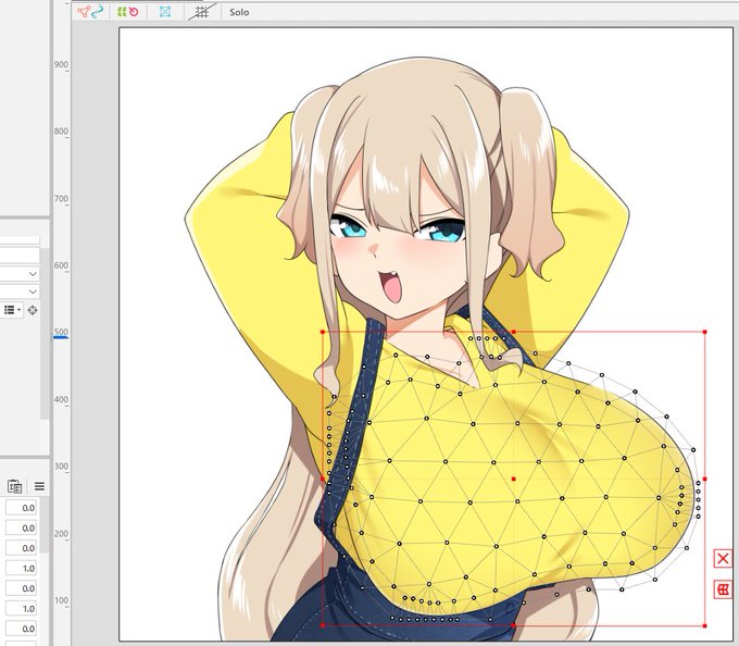 揺らしたいという熱意だけでめっちゃパーツ分けた!!動かせるよう勉強します!! 