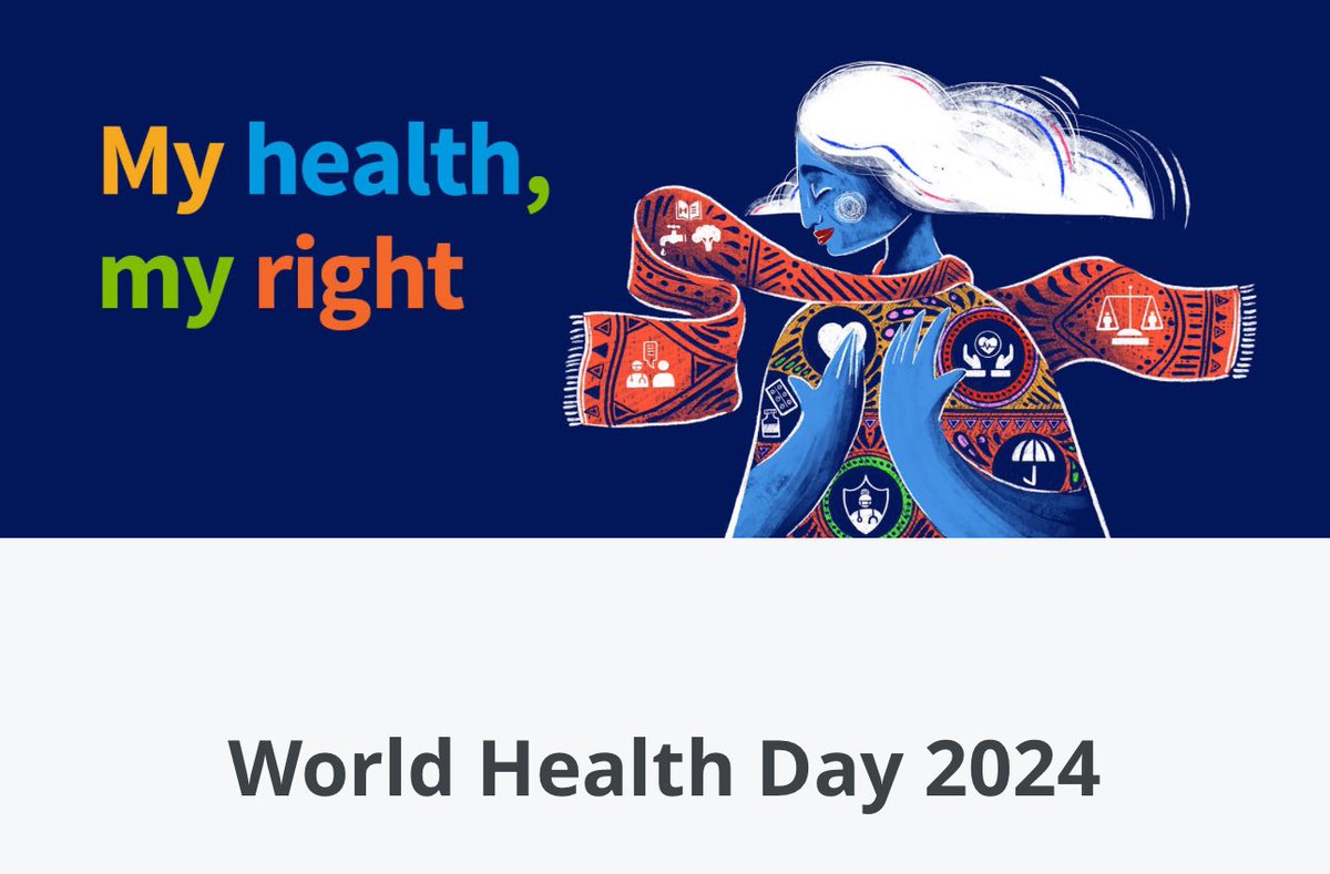 #WorldhealthDay , let’s remember our health is our right not a privilege . Supporting people living with NCDs is health a step towards health equity for all #MyHealthMyRight #HealthEquity #HealthForAll @emrncda @ncdalliance @WHOEMRO