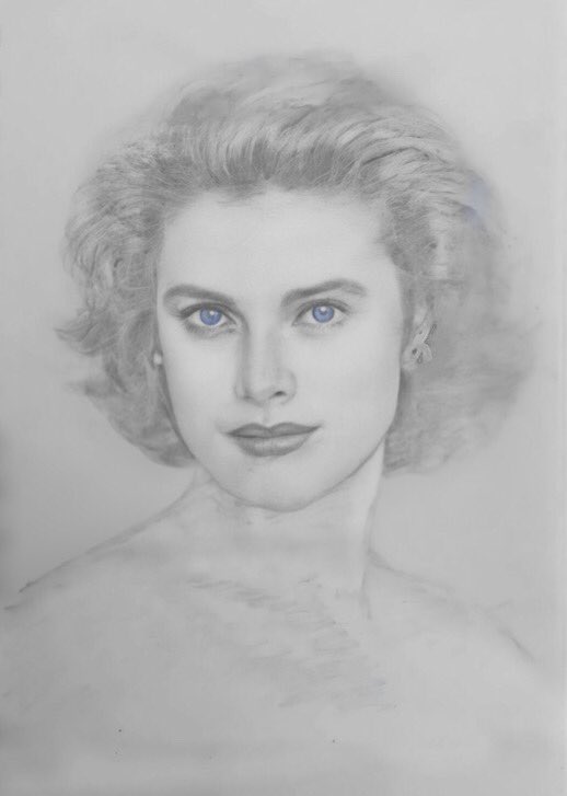 My drawing of Princess Grace Kelly