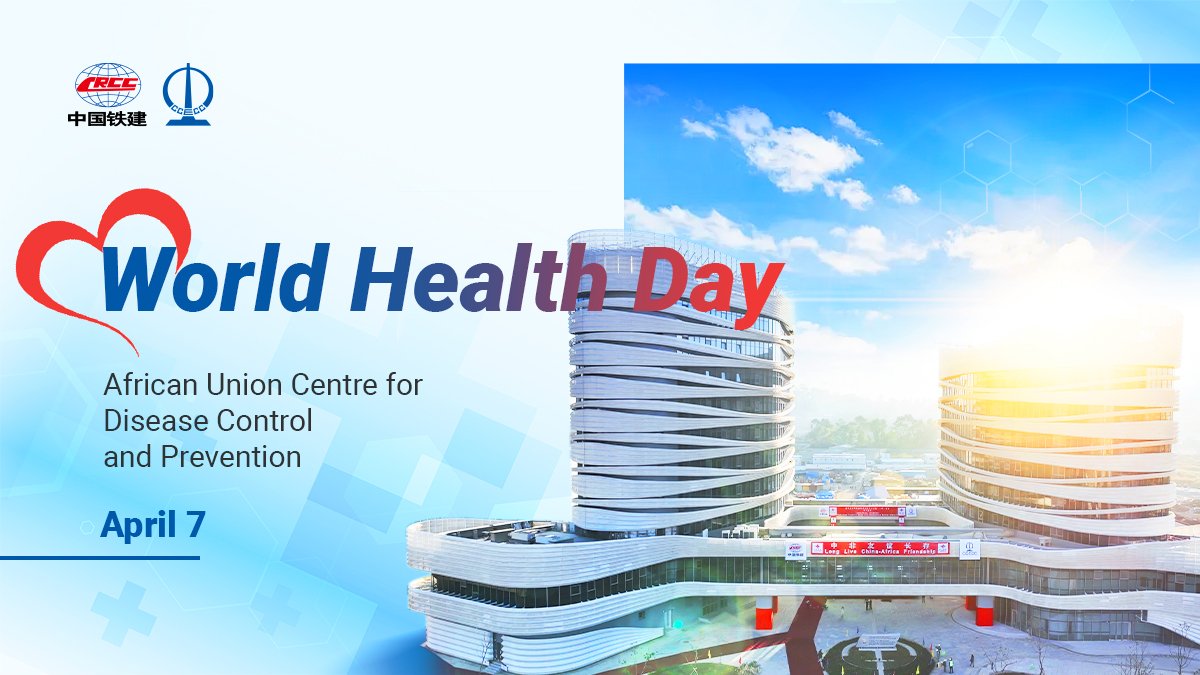 #HealthforAll 🥰 April 7 is #WorldHealthDay, promoting a healthier world. CCECC has built healthcare facilities to make healthcare accessible to everyone.🏩 In Ethiopia, #CCECC built the African Union Centre for Disease Control and Prevention has labs, an emergency response…